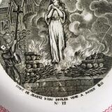 talking plate Jeanne d'Arc Gien