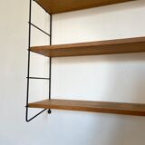 Vintage wall string shelf 60s