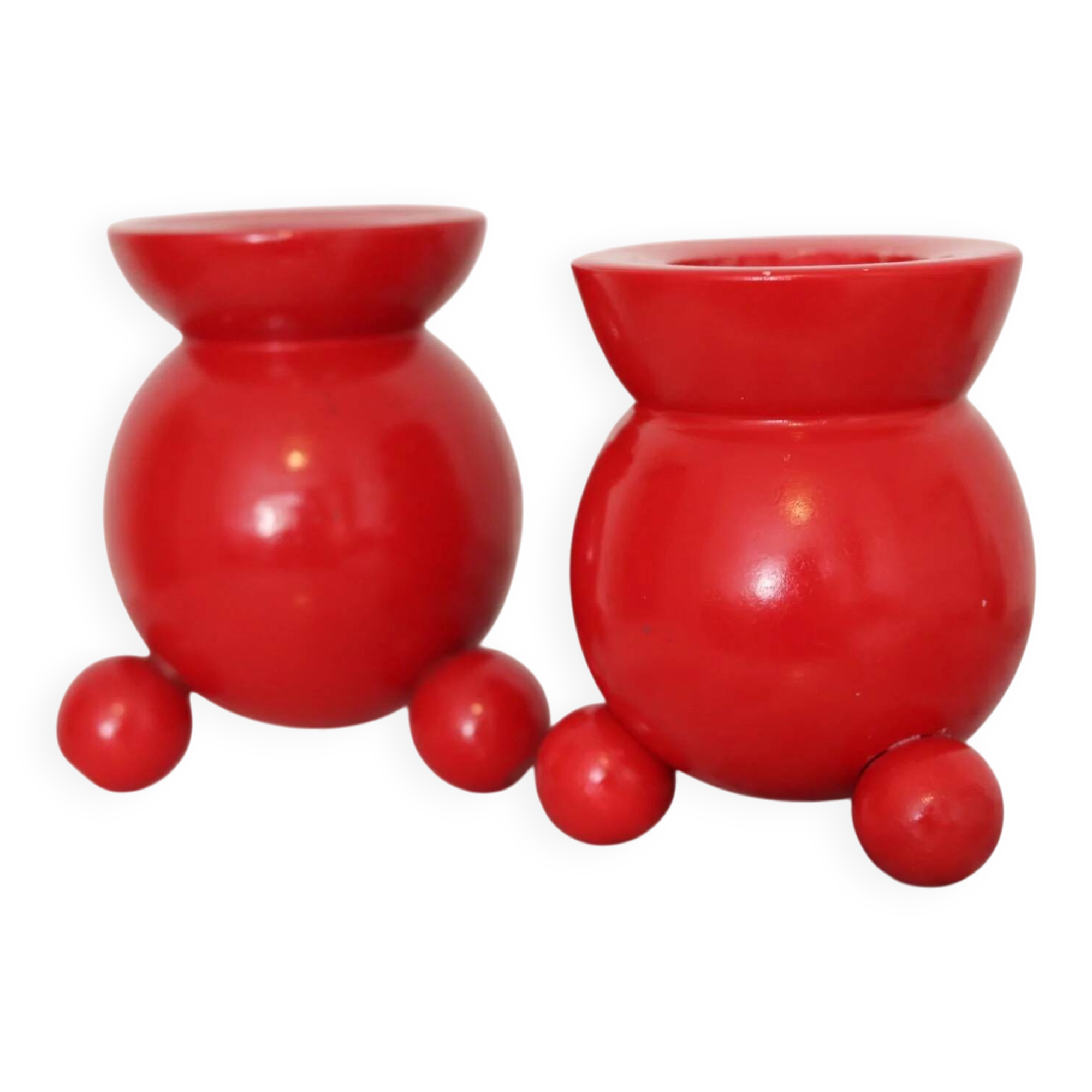 Paire de porte-bougies Dala suédois