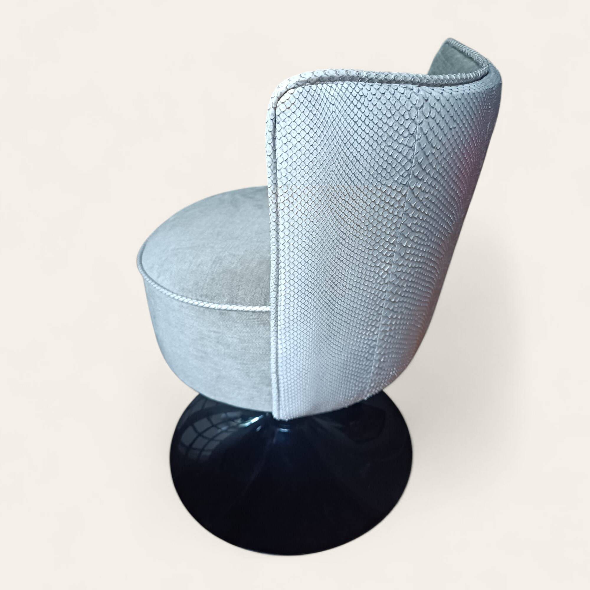 Pair of vintage 1970s swivel chairs