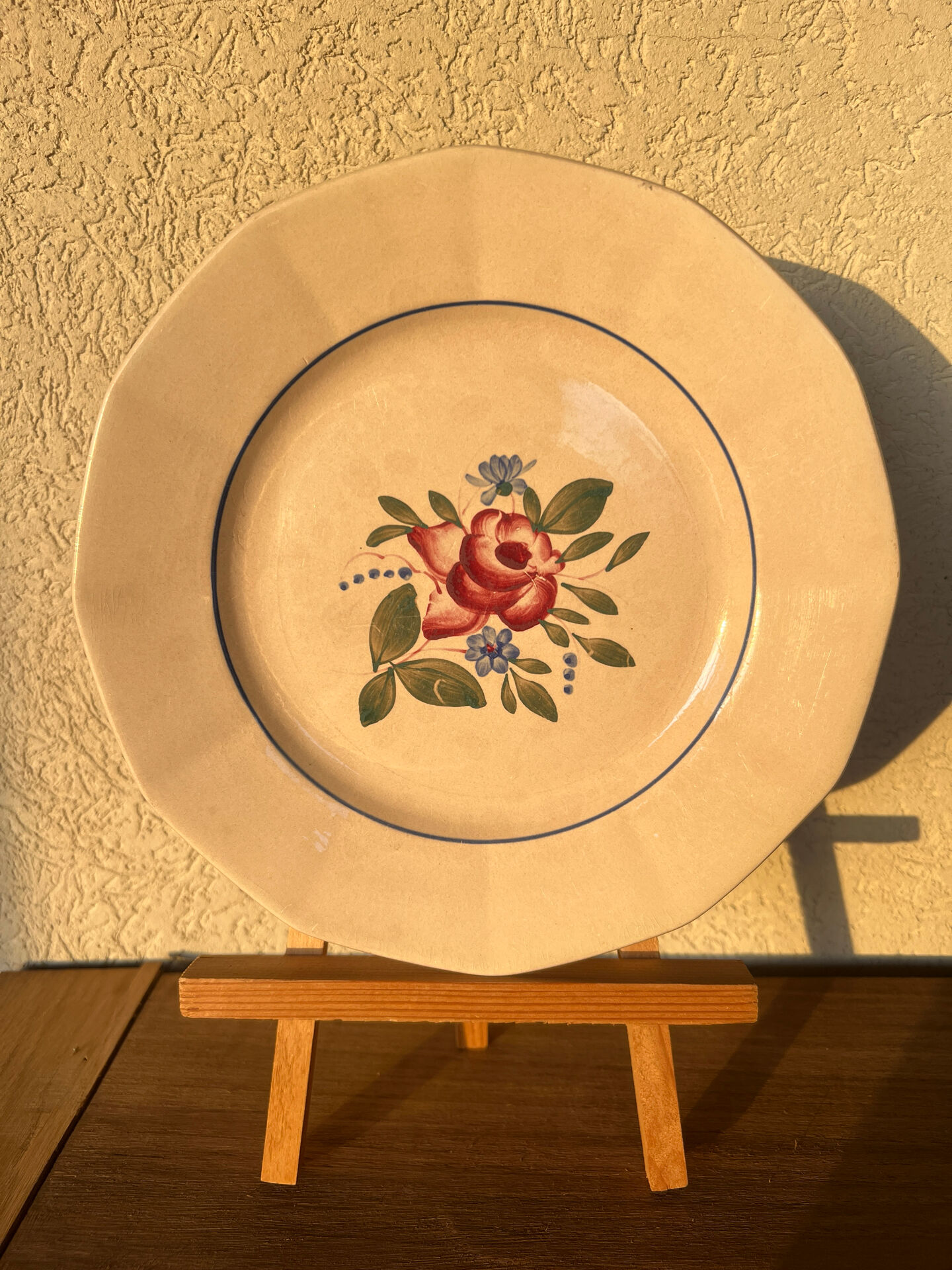 Assiette Digoin Sarraguemines - modèle 9177