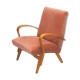 Fauteuil velours rose