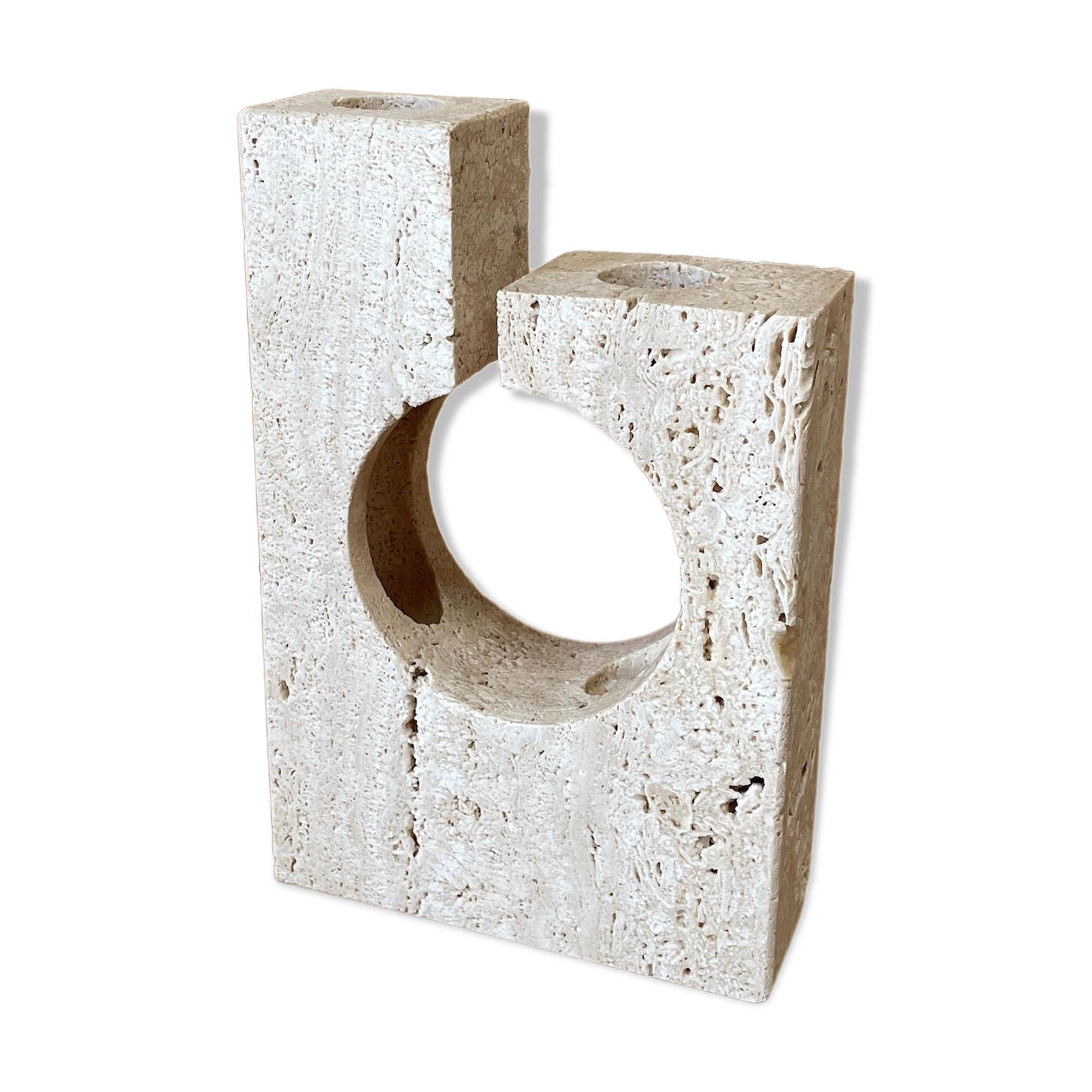 Travertine soliflore vase  1970