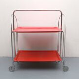 1970s trolley Dinett in red orange