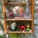 1970s rattan wall shelf