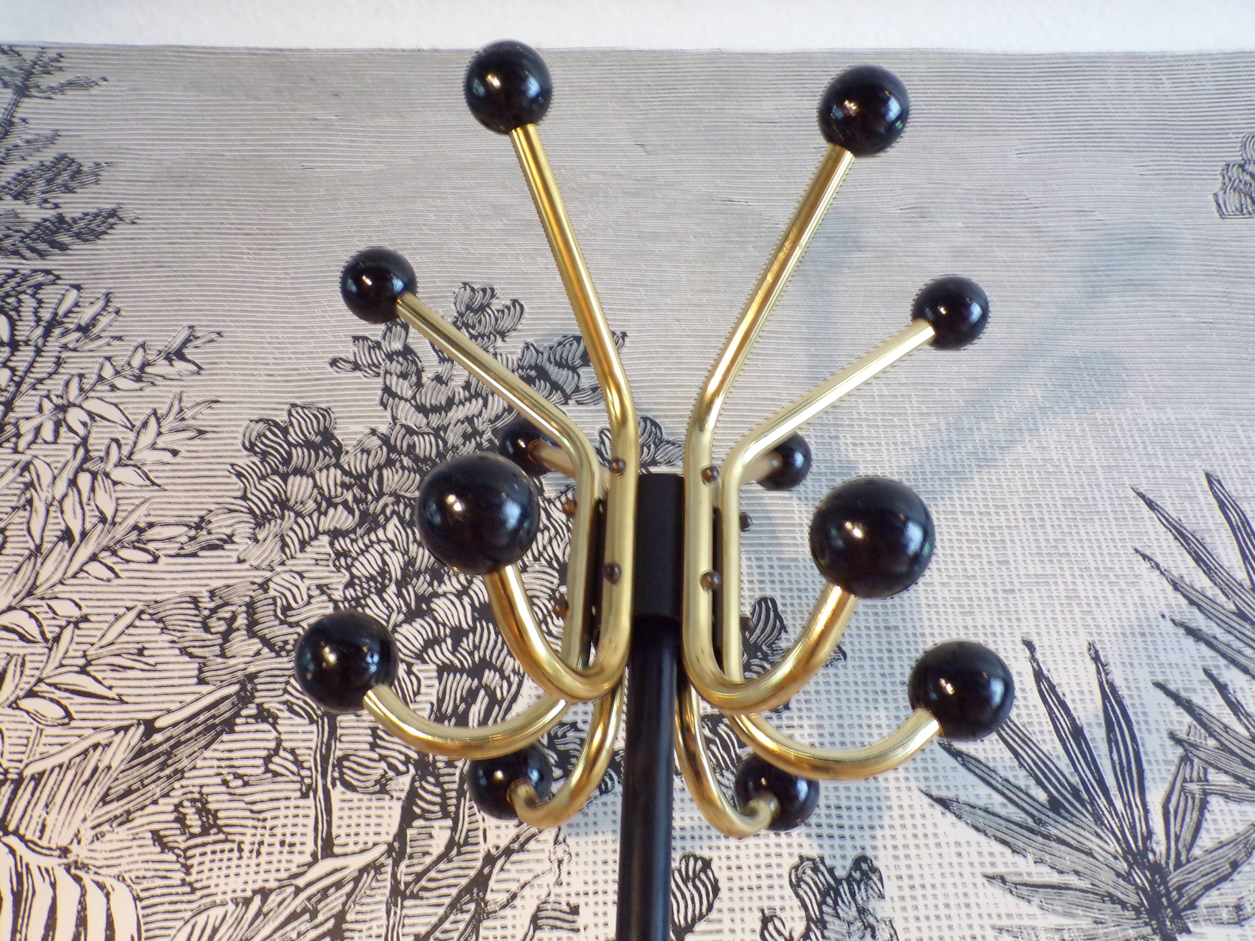 Parrot coat rack 12 wooden balls