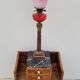 Meuble commode d'époque Art Déco en loupe de noyer -1930s