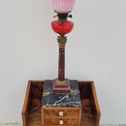 Meuble commode d'époque Art Déco en loupe de noyer -1930s