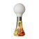 CONTEMPORARY 21stC ITALIAN BIRILLO TABLE / FLOOR LAMP OF RECENT PRODUCTION