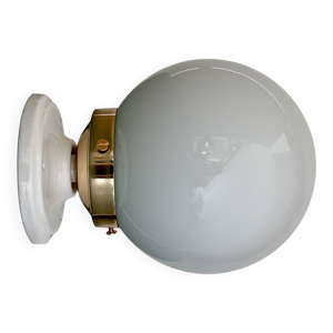 Applique ou plafonnier - opaline