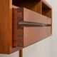 Vintage Poul Cadovius teak entry wall unit bookcase with a console for CADO Denmark, 1960s
