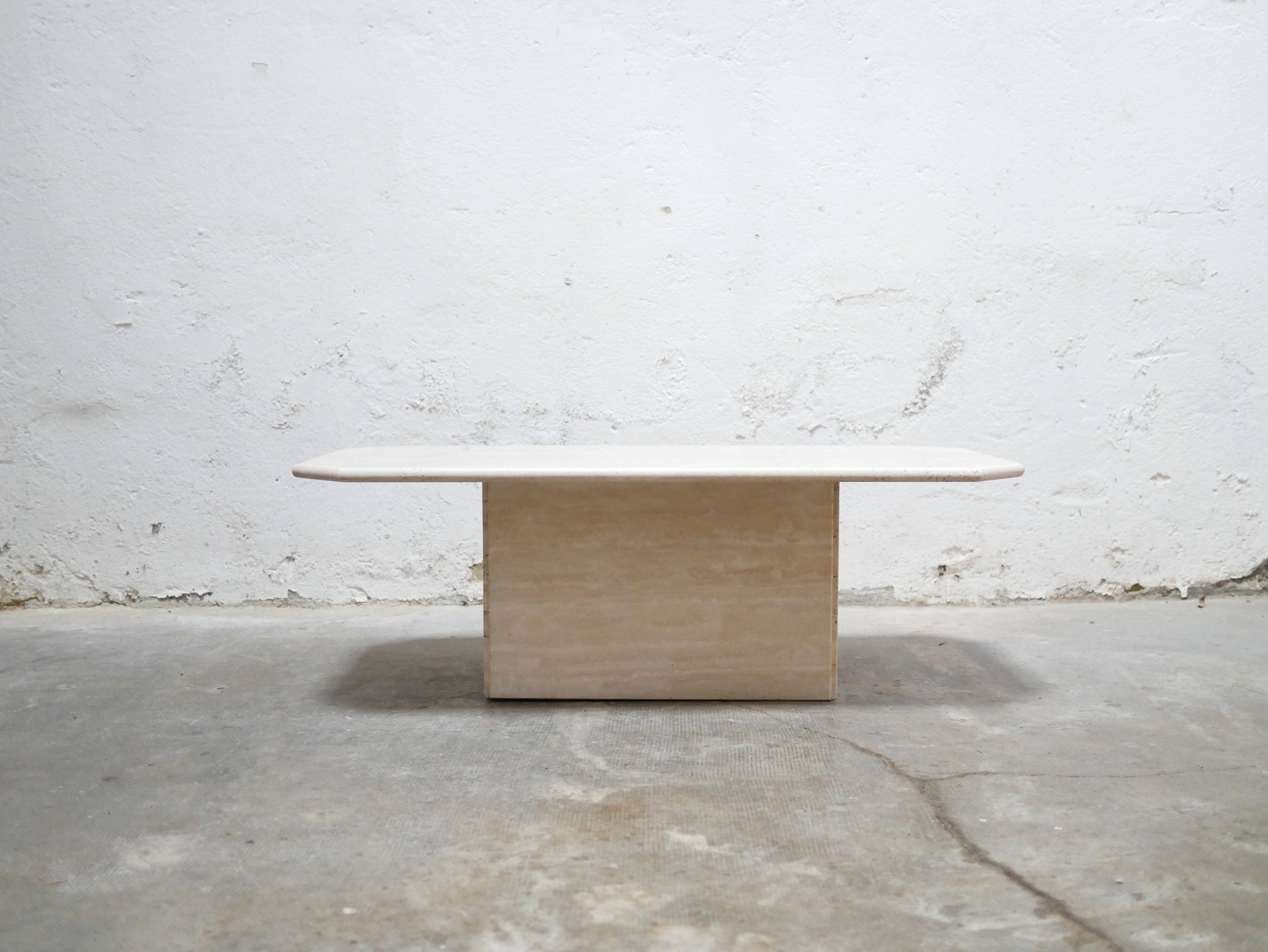 Vintage travertine coffee table