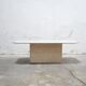 Table basse vintage en travertin