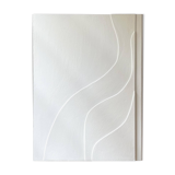 Minimalist white relief painting