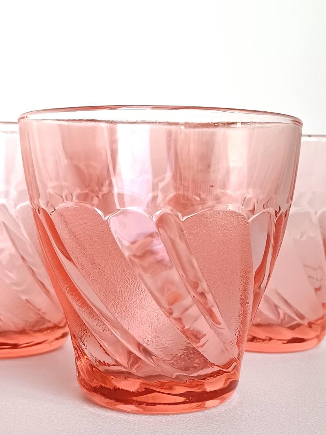 Vereco pink water glasses