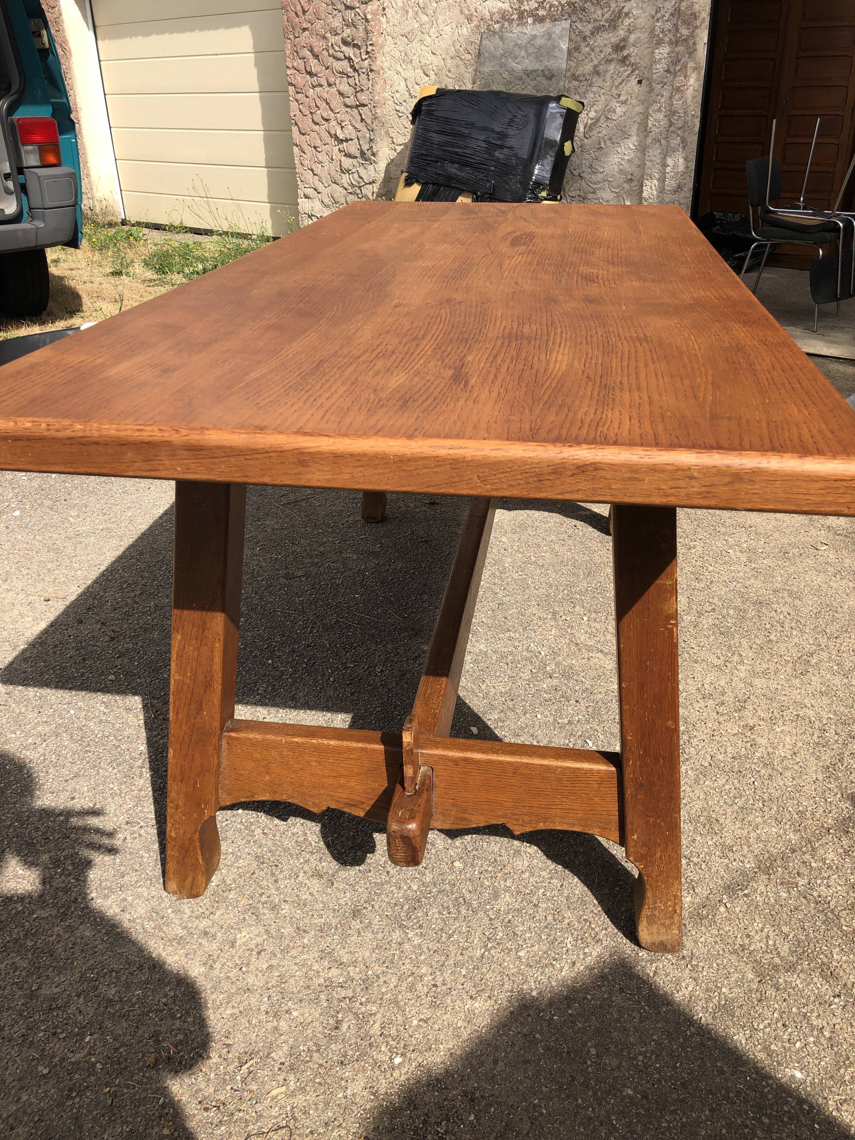 Wooden monastery table