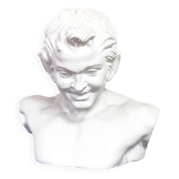 Plaster bust of Faun