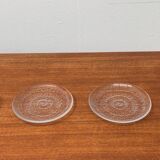 Vintage Finnish Glass Plates Solaris by Tapio Wirkkala for Iittala, Set of 5