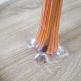 60's orange soliflore vase