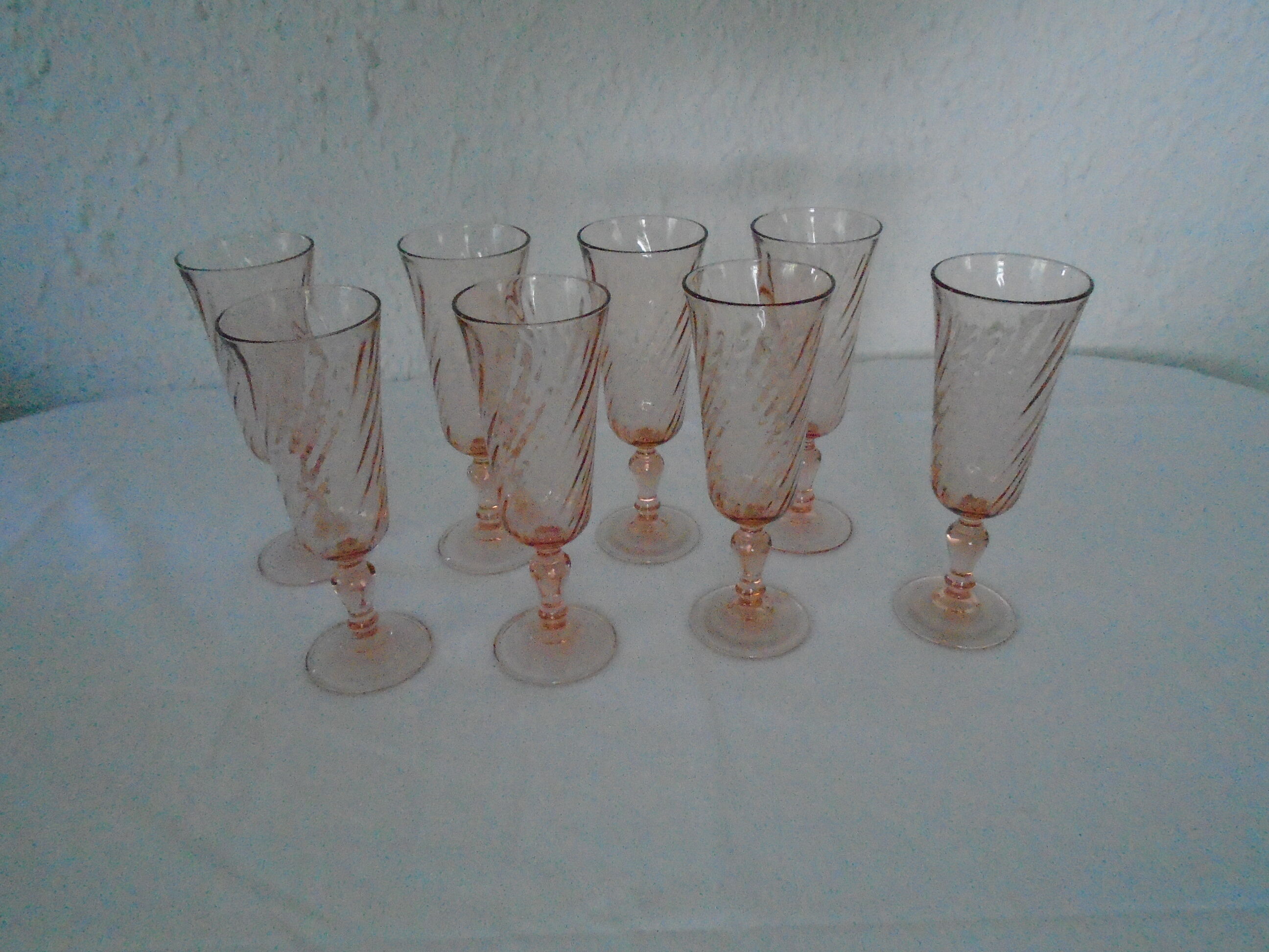 8 glasses Rosaline champagne glass Luminarc France