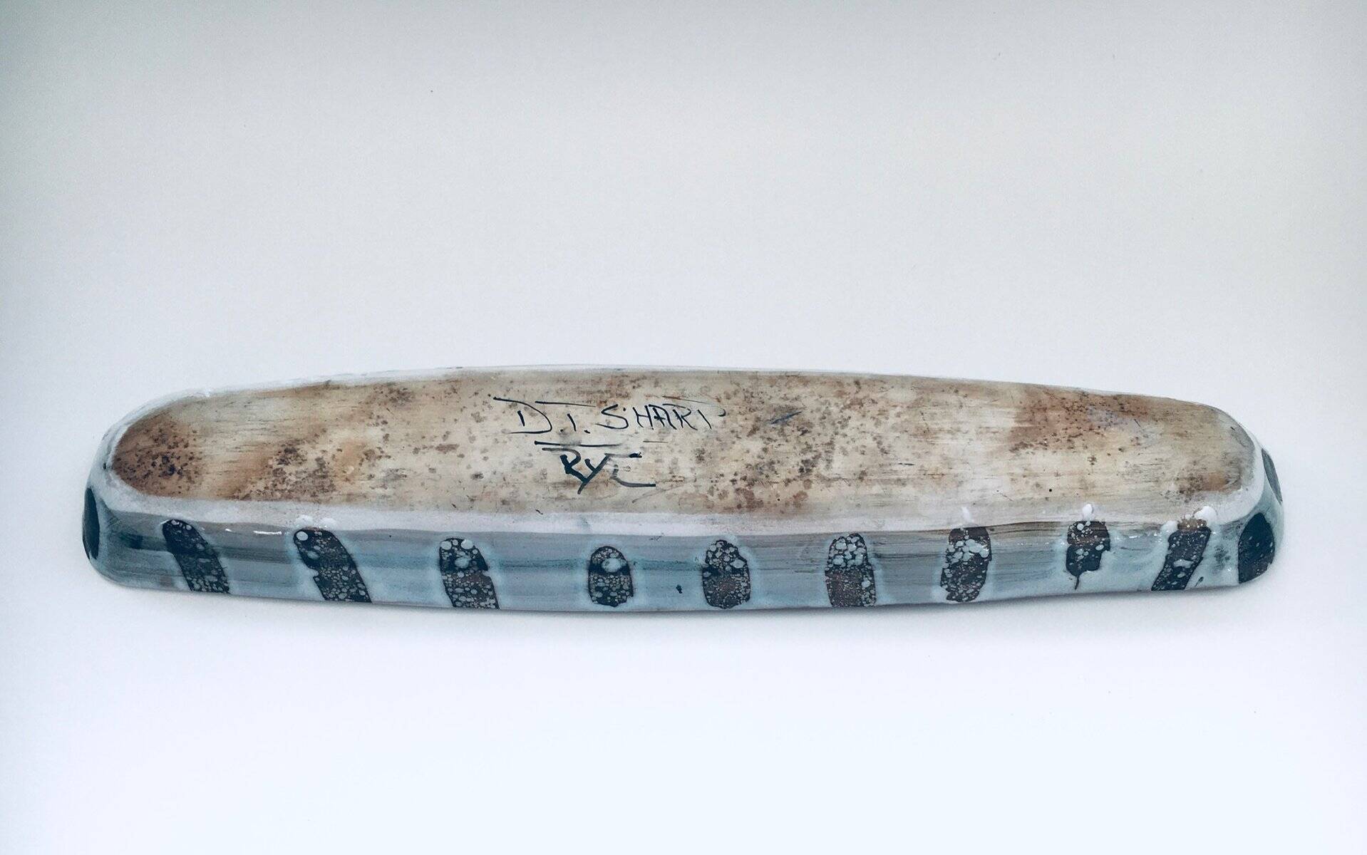 Large Vintage Abstract Bowl by David Sharp for Rye Pottery Studio, UK, 1960s