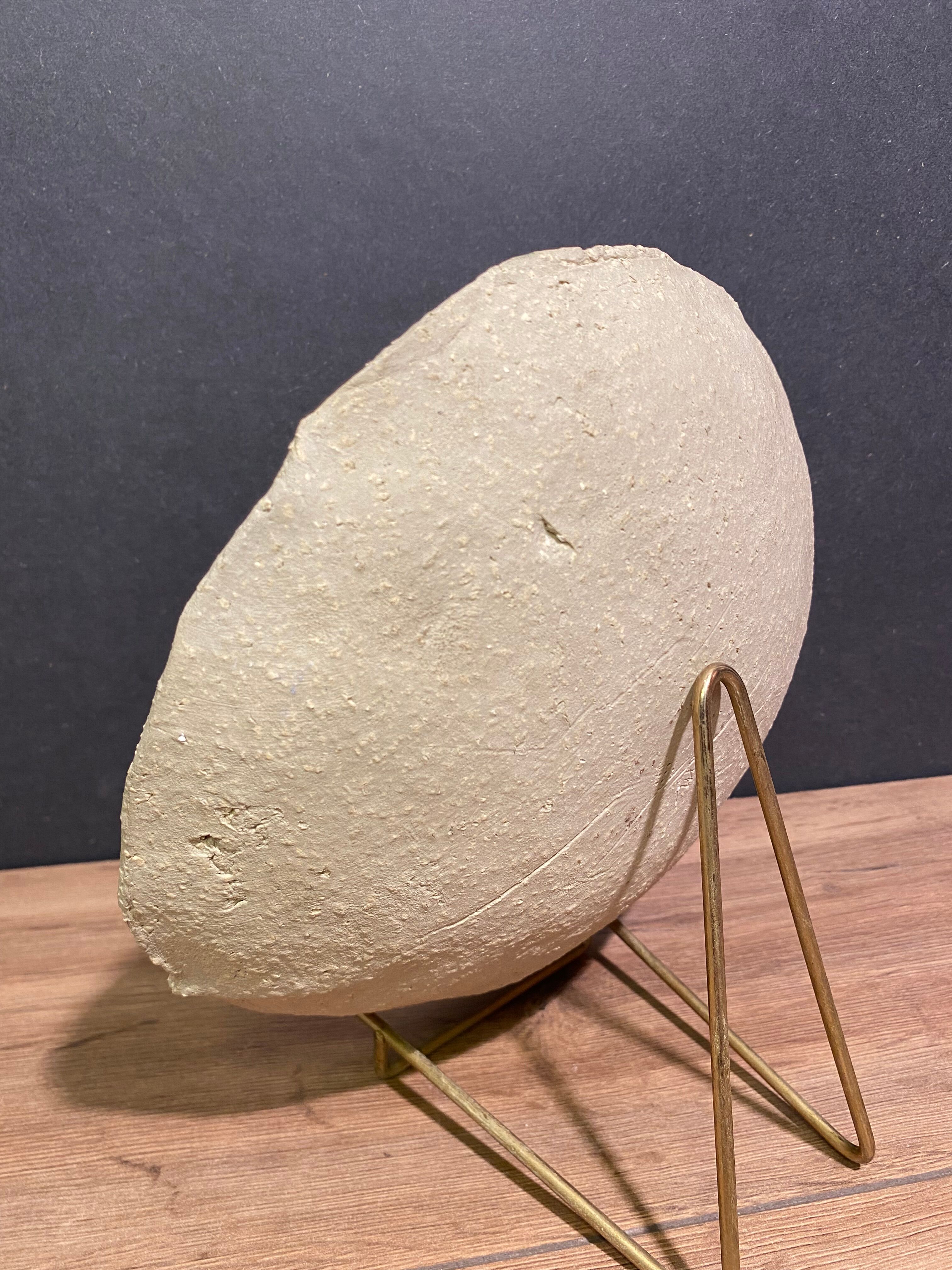 Hollow cut, hollow dish signed in ceramic Raku Japan