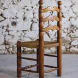 Set of 6 Dudouyt style chairs, 1950