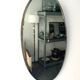 Oval beveled mirror