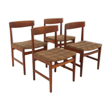 Set de 4 chaises scandinave en teck, Suède, 1960