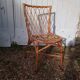 Chaise en rotin vintage des années 60