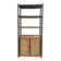 Bamboo and woven fibre shelving unit 1970