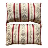 Rectangular cushions in antique fabric