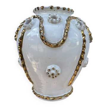 Vase pique fleurs Émile Tessier Malicorne années 50