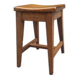 Vintage solid oak stool