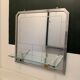 Bathroom mirror with art deco shelf