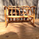 Magazine rack vintage rattan