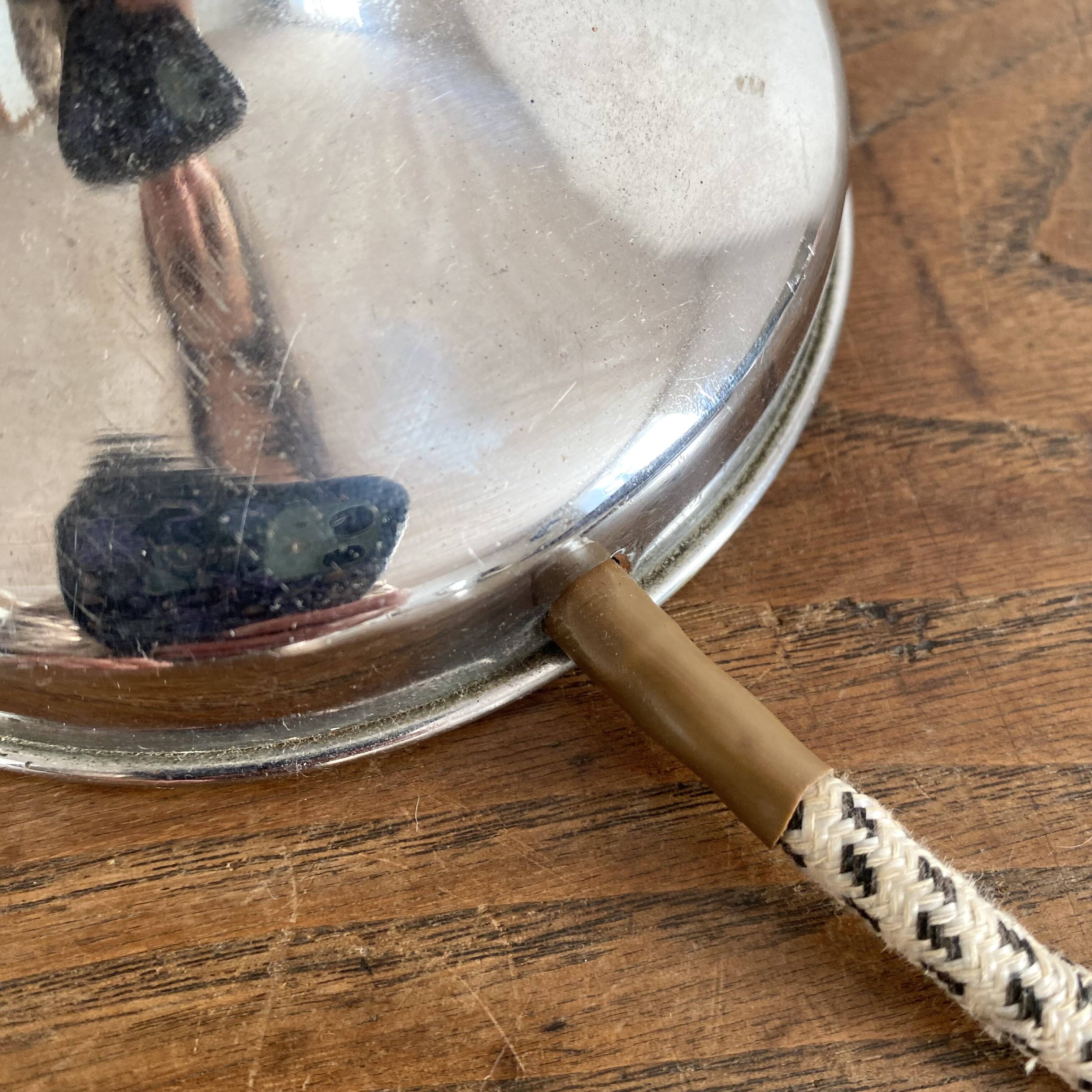 Art Deco industrial style chrome desk lamp – workshop lamp