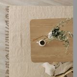 Tapis en coton recycle ecru 150 x 100 cm