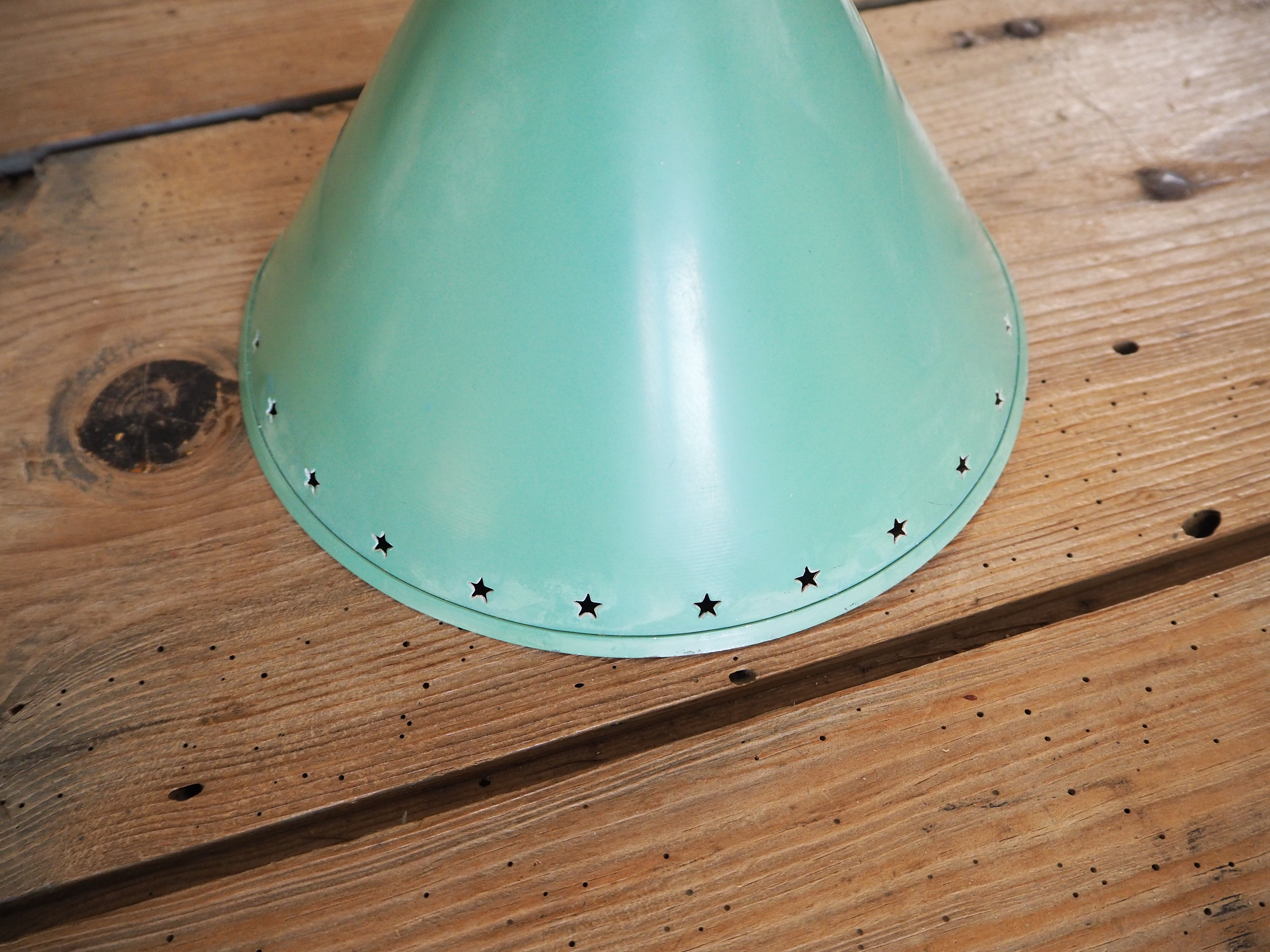 Lampe de potence murale articulée Diabolo du designer René Mathieu - verte