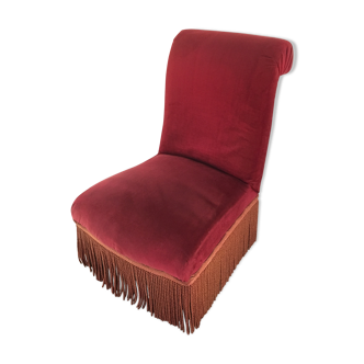 Velvet toad armchair