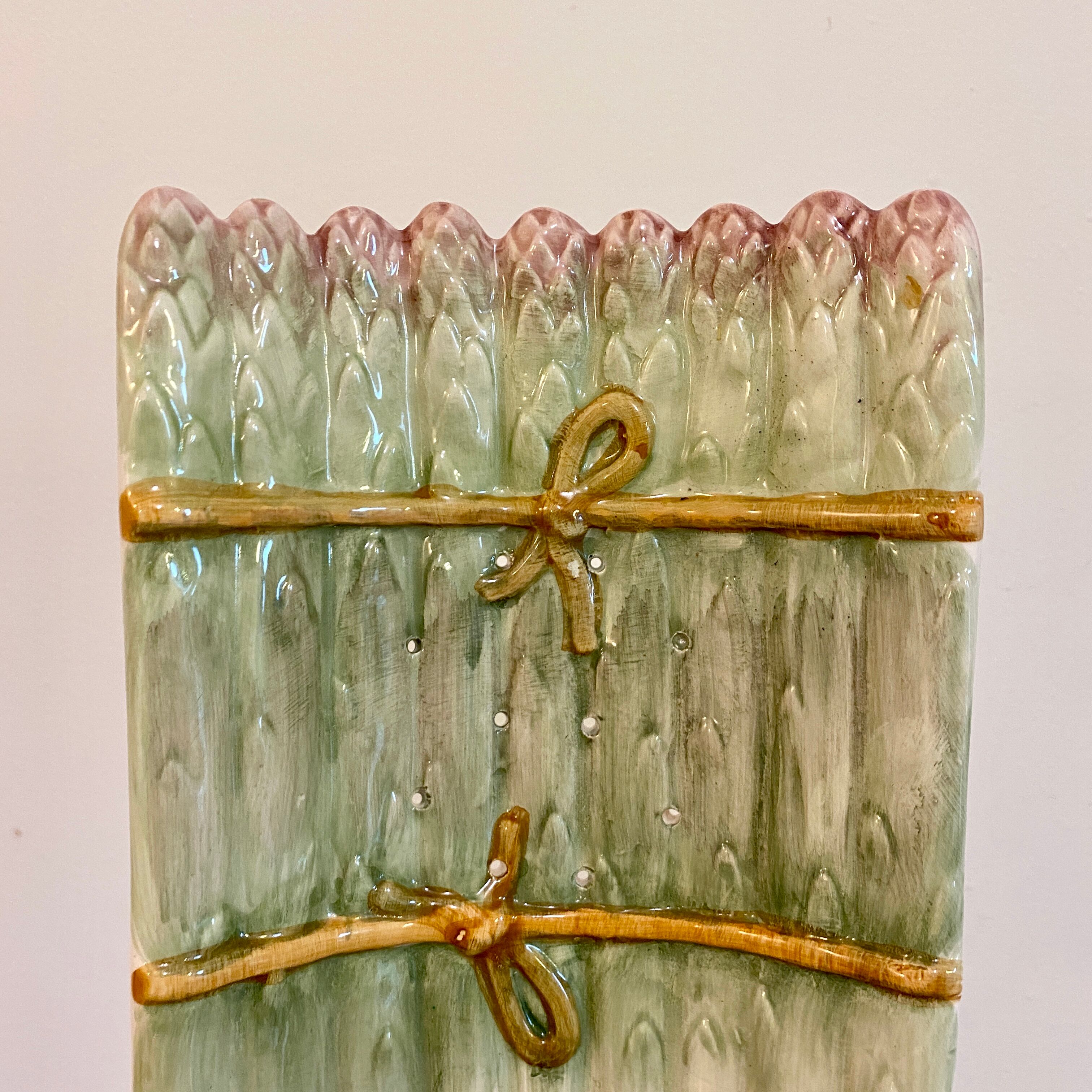 Dish and strainer with vintage slurry