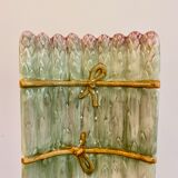 Dish and strainer with vintage slurry