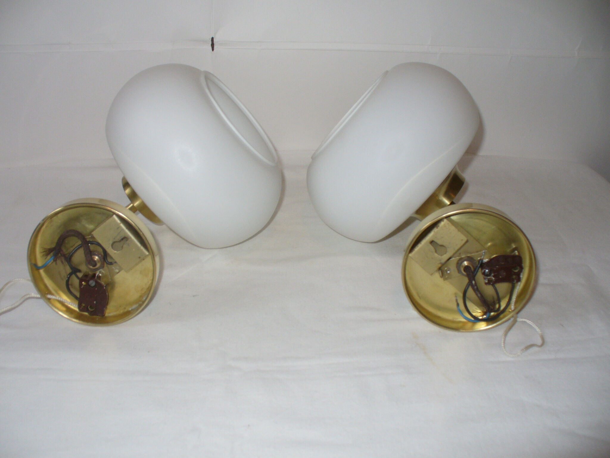 Pair of pull-out wall lamps from the 70s