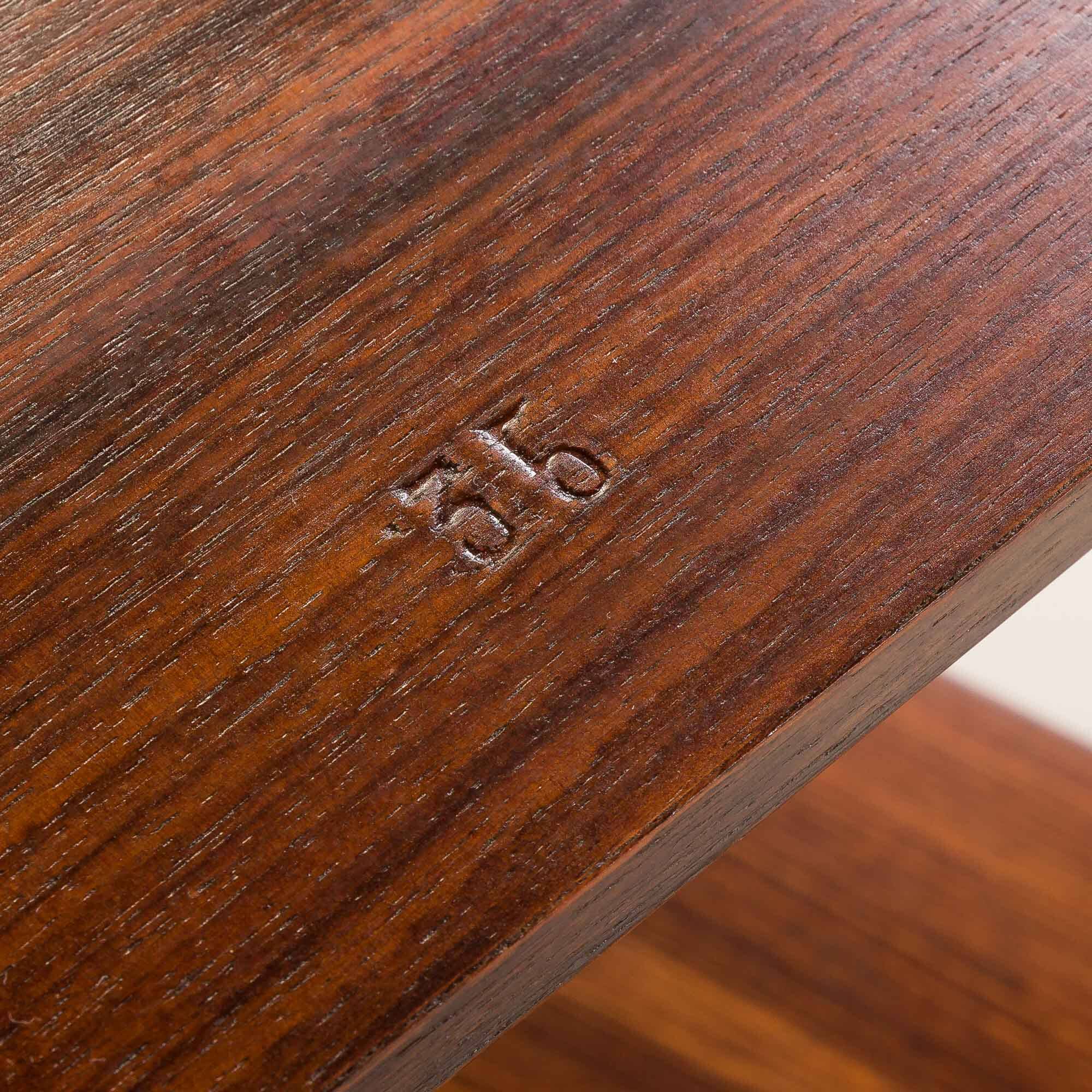 Italian mid century bar trolley, serving cart in rosewood, 1960s