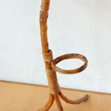 Rattan plant holder 50s