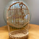 Vintage rattan birdcage