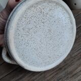 Pot à sucre en grès moucheté vintage