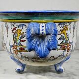 Gien earthenware planter, renaissance style – early twentieth century