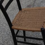 Italian black wooden chair
