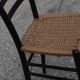 Italian black wooden chair